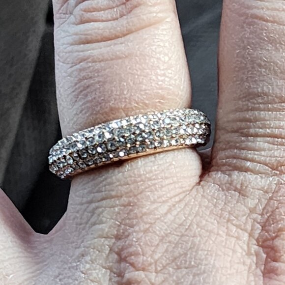 Crystal Encrusted Ring Size 10.5 - Picture 15 of 16